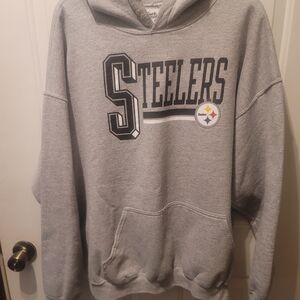 Junk Food Clothing Steelers Gray Hoodie